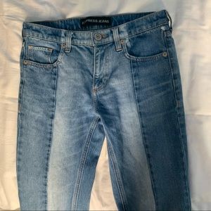 multi- wash colored Express Jeans